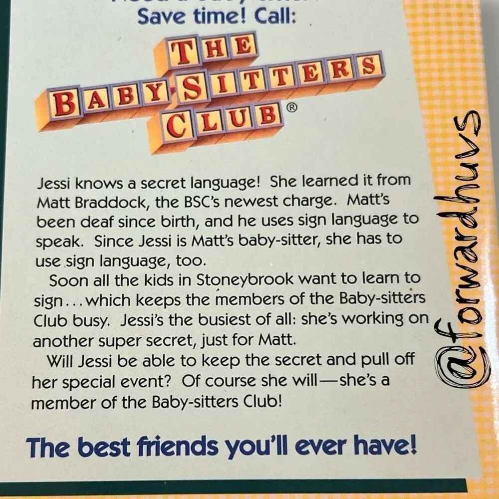 Bundle Sale 3 for $15 | The Baby-Sitters Club | Book #19 | Vintage